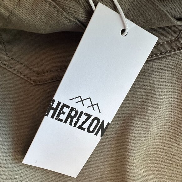 NEW Herizon Womens 12 Shorts Gwen High Rise Utility Short In Four Leaf Green - Picture 4 of 7